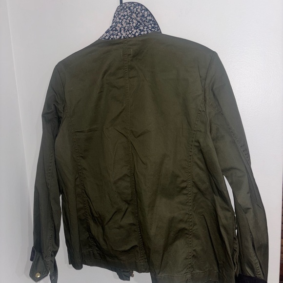 J. Crew Orchard Utility Jacket with Brown Collar - Picture 6 of 7